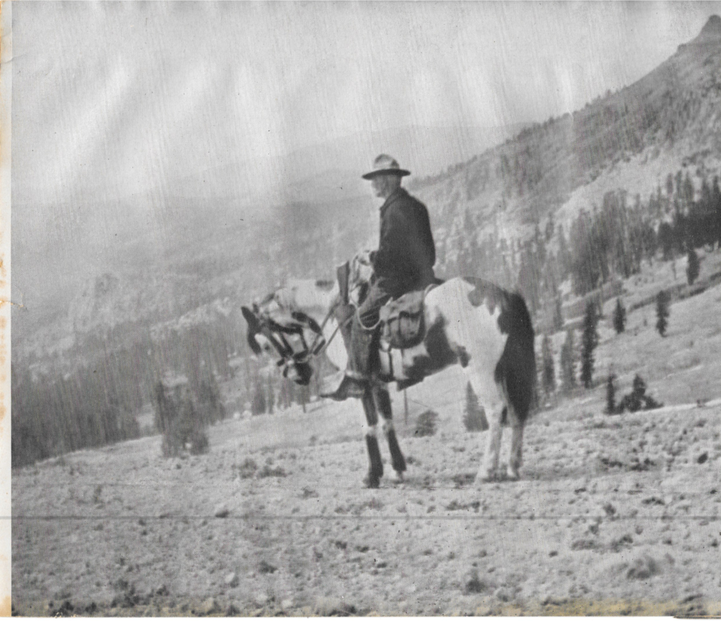 Scott relative at Alpine Meadows on horseback